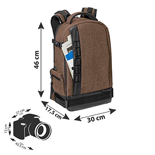 Pedea DSLR-Kamerarucksack Fashion Fotorucksack für Spiegelreflexkameras mit wasserdichtem Regenschutz und variabler… – Bild 3