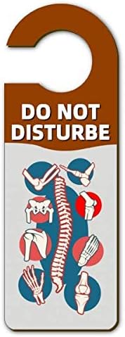 Amazon Co Jp Diythinker Vertebral ボディジョイント イラスト 警告サイン ハングタグ ドアノブ ルームハンガー プラカード ホーム キッチン