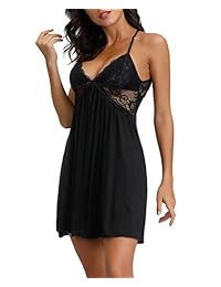 Lencería sexy de encaje sin espalda, pijamas con cuello en V, ropa de dormir