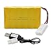 Gecoty Ni-cd Battery Pack,7.2V 700mAh Recharge AA Battery Pack with Charge Cable,Tamiya Connector for RC Boat, RC Tank and Other Similar Remote Control Toys