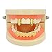 TOPGRILLZ Grills for Your Teeth Gold Men Grillz Teeth Heart Cross Tooth Cap Hip Hop 18K Gold Plated Teeth Grillz for Women Rapper Costume