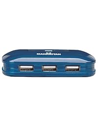 Manhattan 7 Port USB 2.0 Ultra Hub, Plug and Play C compatible con Windows y Mac (161039)
