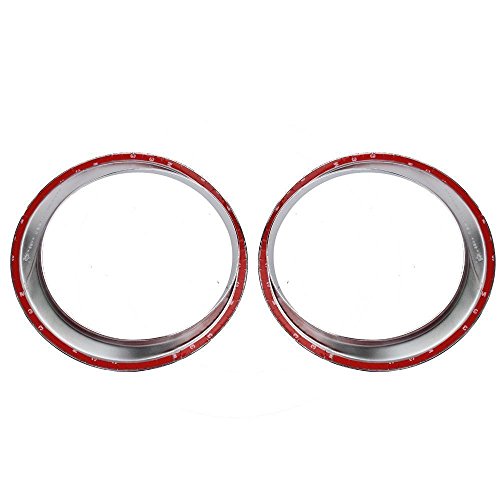 image for Bestong 2Pcs ABS Headlight Front Light Lamp Cover Trim For Jeep Patrio