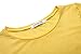 HIKA Women's Casual Elegant A Line Short Cap Sleeve Round Neck Dress (Large, Yellow)