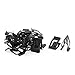 uxcell 20Pcs Black Automotive Car Dash Dashboard Console Trim Metal Retainer