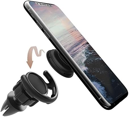 Litarena Secure Car Vent Mounted Cell Phone Holder for Pop Socket Users - Works With iPhone and Android Phones (Car Mount 3)