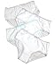 Buyless Fashion Girls Panties White Soft Cotton Briefs Underwear with Colored Trim 4 Pack - BW14-GW-13-14