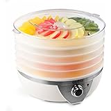 Food Dehydrator Machine,GloEra 5 Layers Electric Fruit dryer Snackmaster with BPA Free and Overheat Protection