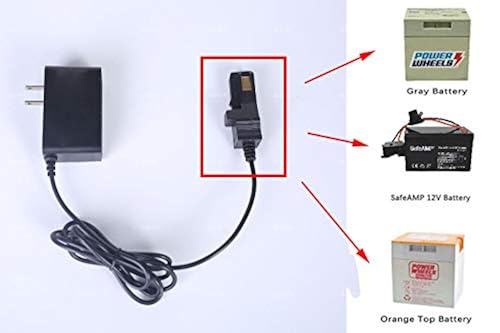 Bestlaixing 12 Volt Battery Charger For All Power Wheels 12 Volt Ride On Toys For Fisher Price Using The Gray Battery Or The Orange Top Battery In Kenya Whizz Ride On Toys