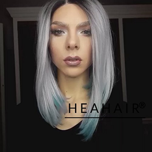  bob blue hair 