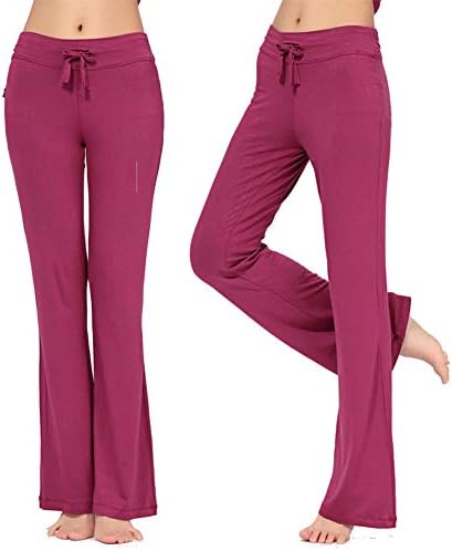 Women’s Yoga Pants - Workout Running Tummy Control Stretch Power Flex Modal Drawstring Comfy Long Leggings Pajama Pants