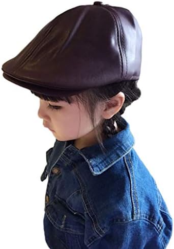 Woo2u ハンチング キャップ 帽子 鳥打帽 日よけ帽子 女の子 男の子 子供 ガールズ Puレザー ファッション 日焼け止め オシャレ かわいい Uvカット 海外 紫外線防止 ボーイズ 旅行