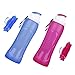AquaFlexi (Set of 2 with Bonus Brush) 17Oz Collapsible Water Bottle - Foldable, Flexible Silicone, Travel, Sports, BPA Free, FDA Approved