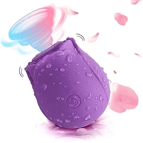 Valentines Day Gifts for Women，Vibrant The Rose Toy for Women Vibrating  Machine Rose Clit Vibrating Machine Rose Vibrant Licker with Tongue Rose  Clitoriai Sucking Toy (Color : Purple) in Dubai