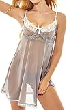 Women's Sexy Lace Babydoll Lingerie Set