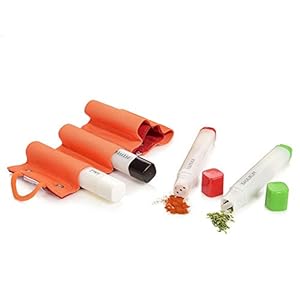 Emsa Kruidenstrooierset van kunststof, 5-delig, afmetingen 2 x 2 x 14,5 cm, in praktische penvorm, perfect geschikt voor…