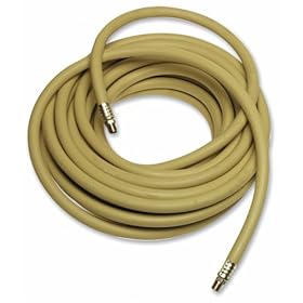 GoodYear 045 3/8-Inch-by-50-Feet Safety Yellow Rubber Hose 3/8 -Inch by 50-Feet 250 PSI With 1/4-Inch Ends