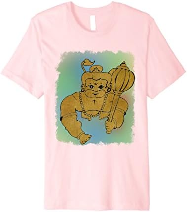 Men's Lord Hanuman The Supreme Being TShirt. Large Pink