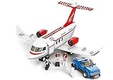 Sluban Concept Plane - 275 Pieces (Brand New in Original English Box) 100% LEGO Compatible - Educational Toy - Building Bricks (red and white medium size) Aviation Series M38-B0365