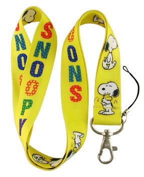 Snoopy LOVES Woodstock Neck Lanyard Keychain Holder Mp3 Camera Holder