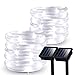 GIGALUMI 200 LEDs Solar Pool Lights for Above Ground Pools, IP65 Waterproof Outdoor Pool Decoration Accessories, 2 Pack Total 71.4 FT 8 Modes (Cool White)