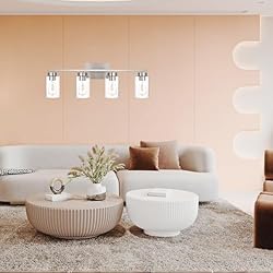 A1A9 4 Light Bathroom Vanity Light Fixtures, Brush