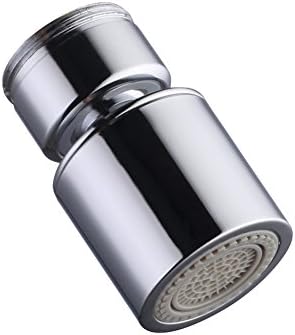Dual-function Faucet Aerator with 360-Degree Swivel , 15/16 Inch - 27UNS Male Thread, Chrome