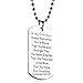 danjie Meaningful Dog Tag Necklace for Boy and Men,to My Grandson from Grandpa and Grandma Stainless Steel Necklace Inspirational Gifts for Grandson Jewelry (Nkc019, Stainless-Steel)