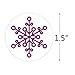 Christmas Snowflake Stickers Roll 1000 PCS - Winter Wonderland/Xmas/Holiday Party Favors Supplies Decorations - Cards Envelope Seals Decals