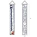 AVOIN Winter Christmas Snowman Welcome Porch Sign, Holiday Snowflake Hanging Banner Flag for Yard Indoor Outdoor Party 12 x 72 Inch
