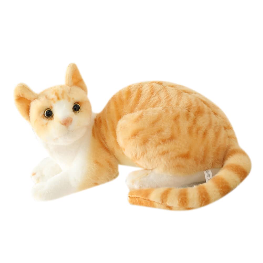 LICHENGTAI Realistic Soft Plush Faux Fur Kitten Toy - 30cm Cuddly Pet Companion Gift for Kids & Baby