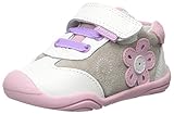 pediped Girls' Claudia Sneaker, White/Pink, 20 EU(5 E US Toddler)