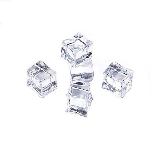 Anyumocz 50 Pcs 20mm Clear Fake Ice Acrylic Decorative Ice Cubes Display for Home Decoration Wedding - //medicalbooks.filipinodoctors.org