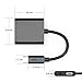 Pixel 2 Usb C to 3.5mm Audio PD Charge Splitter Adapter,AirsFish 2 in 1 Type C to 3.5mm Aux Stereo Earphone Fast Charging Converter Hi-res/DAC Headphone for Google Pixel 2/2XL,HTC,Moto,Samsung,MacBook