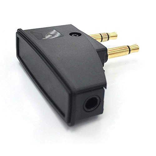 SYMWELL Generic Airline Airplane Flight Headphone Adapter Aviation