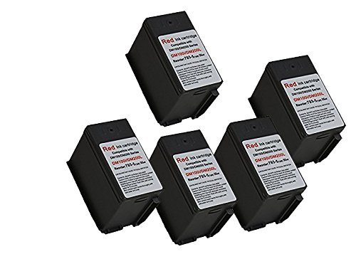 5 X Pitney Bowes 793-5 Red Ink Cartridge for P700, DM100, DM100i & DM200L Postage Meters - Thumbnail 3