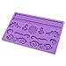 IC ICLOVER Fondant Cake Decorating Silicone Mold, Halloween Christmas Party Necessities, Silicone Chocolate Vintage Elegant Lace Cake Mold - Oven, Dishwasher Safe, Present for Mom,1 Pack