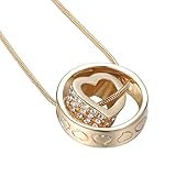 ADELLA Gold Heart Crystal 18