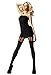 AmazingOS® Womens Plain Stripe Suspender Tights Mock Garter Stockings Pantyhose