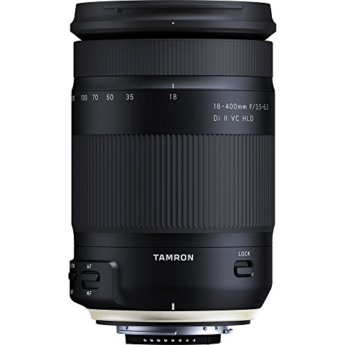 Tamron 18-400mm F/3.5-6.3 DI-II VC HLD All-in-One Zoom for Nikon APS-C Digital SLR Cameras, Sandisk 32GB, TruDigital Filter Kit, Protective Lens Pouch, Memory Card Reader and Accessory Bundle