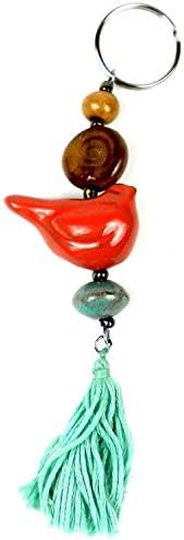 Global Craft Boho Bird Keychain - Imani Workshop (J)