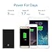 8000mAh Power Bank Portable USB Charger, iXCC Universal Compact External Battery Pack with 1-Feet Apple MFi Certified Lightning Cable - Black
