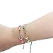 Elesa Miracle 12pc Women Girl Rhinestone Woven Friendship Bracelet Value Set Kids Party Favor Adjustable Bracelet