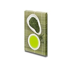 Canvas Prints Wall Art - Set of Green Tea for Tea Ceremony | Modern Wall Decor/Home Decoration Stretched Gallery Canvas Wrap Giclee Print & Ready to Hang - 18" x 12"