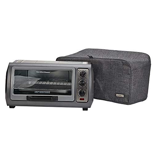 HOMEST Toaster Oven Dust Cover with Accessory Pockets Compatible with