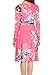 Simier Fariry Women's Long Sleeve Printed Floral Slim Swing Wrap Dress With Belt