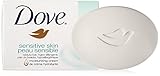 Dove Sensitive Skin Unscented Bar Soap 1oz Travel Size (10 Bars)