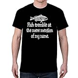 Men's FISH TREMBLE Black T-shirt