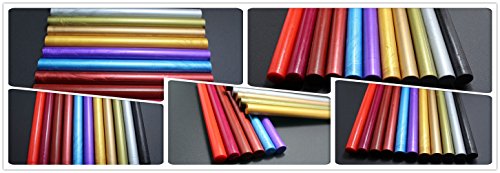 XICHEN10PCS Vintage Sealing Glue Gun Sealing Wax Wax Sticks Wax Seal Supplies a Variety of Colors (New Red Wine)