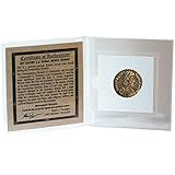 THE DYNASTY OF CONSTANTINE - Genuine Roman Bronze Coin in Mini Folder with Certificate of Authenticity - Authentic Ancient Antique from 307-363 AD honoring one of the four emperors from the Constantine Dynasty